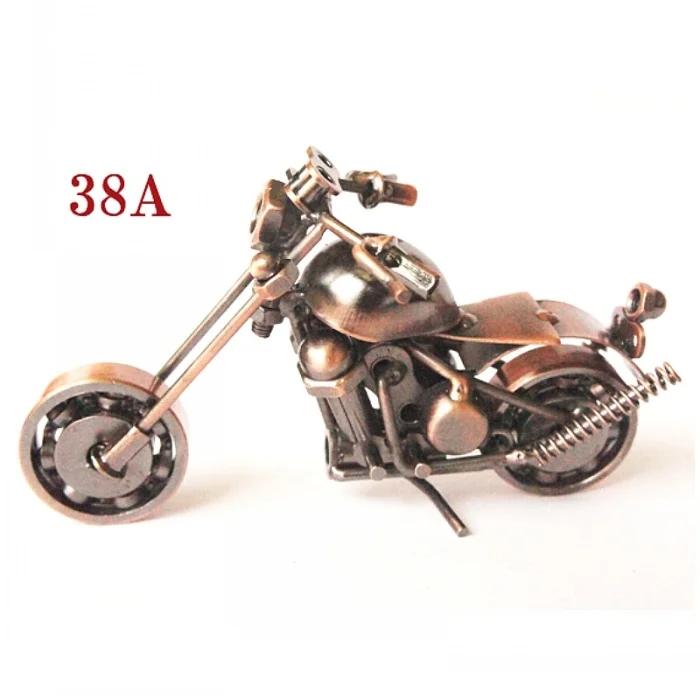 Runbazef кованого железа модель мотоцикла украшения Декор Винтаж Домашний Декор миниатюрный Аксессуары Kawaii фигурка - Цвет: 8