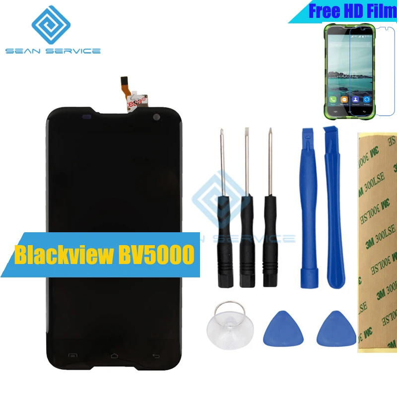 For Blackview BV5000 Original LCD lcds Display+Touch Screen 100% Original Screen Digitizer Assembly Replacement +Tools 5.0inch