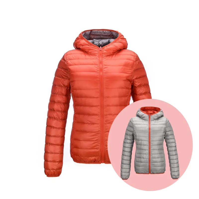 NewBang Brand Women Duck Coats Ultra Light Down Jacket Women Lieghtweight Double Side Reversible Jackets Women's Windbreakers puffer coat women