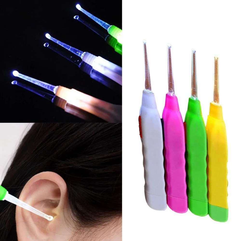 

Light LED Dig Flash Ear 1x Ear-pick Wax Remover Pick Earpick Clean Ears Health Care Supplies 2017