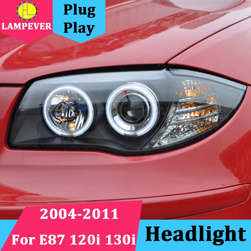 Lampever Автомобильная фара для BMW E87 головной светильник 2004-2011 120i 130i светодиодный s H7
