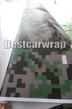

PROTWRAPS 1.52x20m Military Larger Tiger digital Camo Vinyl Car Wrap Styling With air bubble Free Pixel Camouflage Car covering