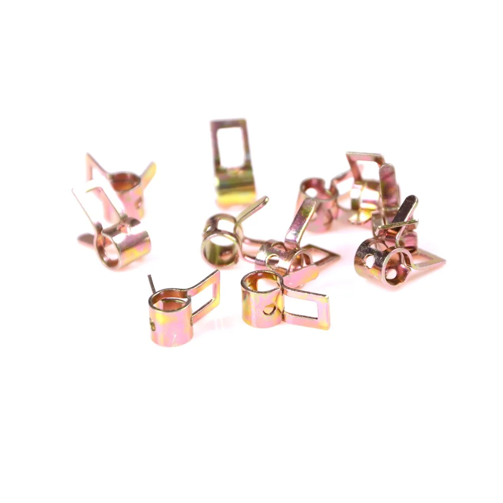 

10Pcs/lot Motorcycle 5-10mm Spring Clip Vacuum Fuel Hose Line Silicone Pipe Tube Band Clamps Fastener