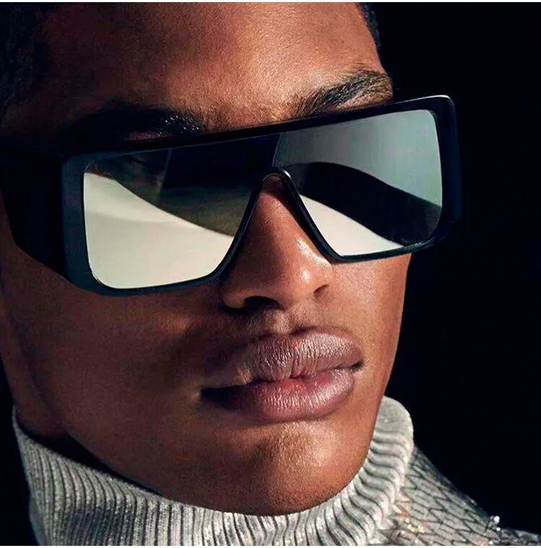

Oversized Sunglasses Men Vintage Rectangle Brand Designer Women Sunglass Retro Square Man Shades Big Frame Black Sun Glasses