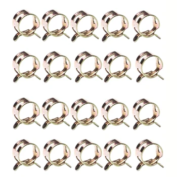 

50pcs 6mm Hose Pipe Clamps Spring Clip Fuel Oil Line Silicone Vacuum Hose Clamps