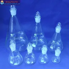 Conical-Flask Glass Laboratory Boro Erlenmeyer Triangle 50-2000ml with Cap 