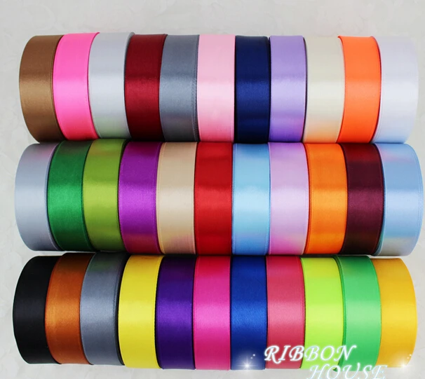 Satin ribbon webbing decoration Christmas gift Packaging ribbons Sewing Fabric DIY 25 yards/roll 1"(25mm)