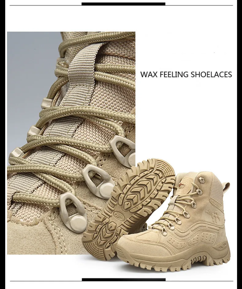 Мужские Военные Тактические Сапоги водонепроницаемые походные армейские ботинки армейские боковая молния рабочие защитные ботинки Уличная обувь