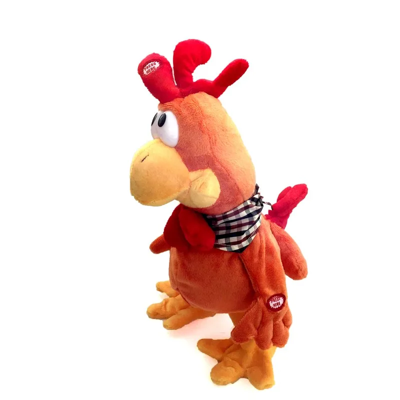 Забавный петух игрушки танцы пение курица Электронный домашних животных дистанционный пульт игрушка интересный подарок для детей