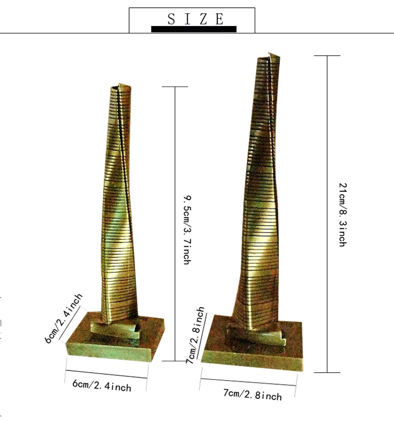 Шанхайская башня, железная модель, украшение стола, аксессуары для украшения дома, Современная столешница, фигурка, украшение, железный сувенир