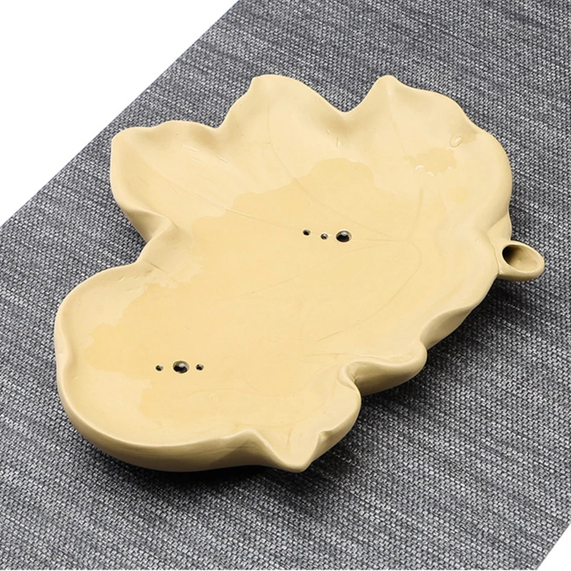 Yellow Purple Clay Gang Pao Tea Tray Teaset Tray Tea Set With Pattern