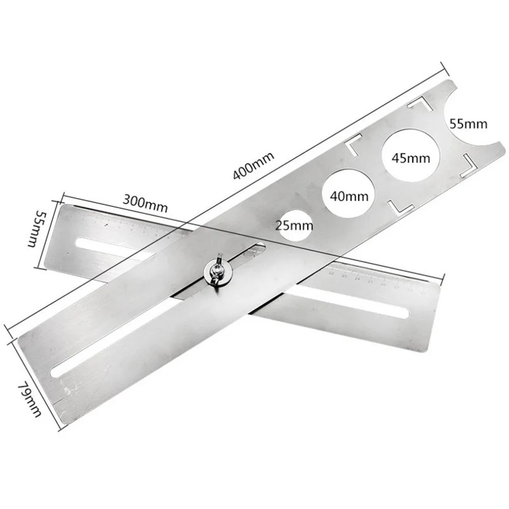 

Durable Stainless Steel Ceramic Tile Hole Locator Floor Drilling Guide Finder Gauge Laser Graving Flexible