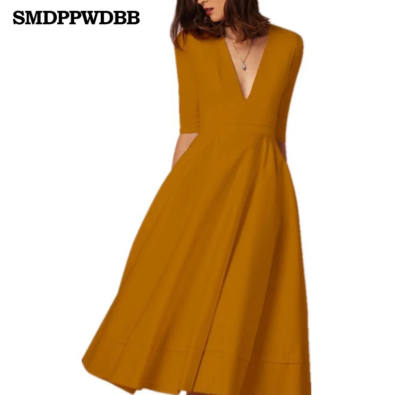 SMDPPWDBB, женские платья для беременных, женские вечерние платья, длинное летнее платье, vestidos, элегантное женское сексуальное платье с глубоким v-образным вырезом для ночного клуба - Цвет: E