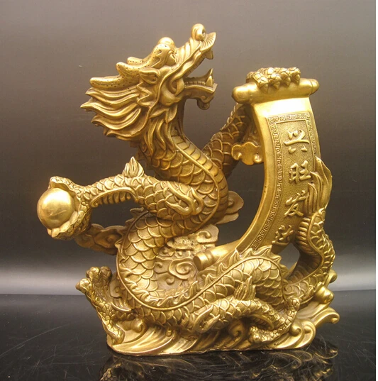 

B0601 510wholesale bronze factory Copper crafts Large copper prosperoous dagor bragollach decoration water lilliputian statue