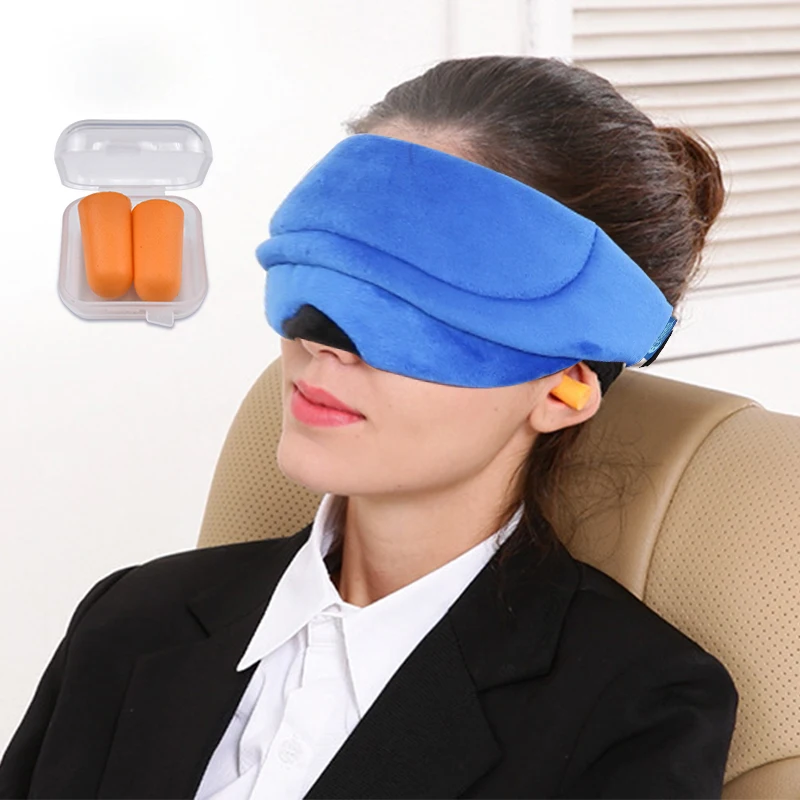 Buy Soft Portable 3D Sleep Mask Travel Eyepatch Sponge
