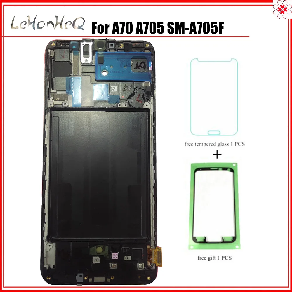 

Display A70 For Samsung Galaxy A70 A705 A705F SM-A705F Display Touch Screen Digitizer Assembly LCD For samsung A70 Display frame