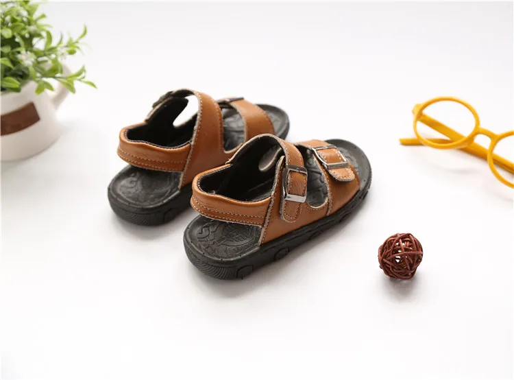 KINE PANDA/Летняя детская обувь для маленьких мальчиков; сандалии из натуральной кожи для мальчиков; ручной шов; От 1 до 5 лет