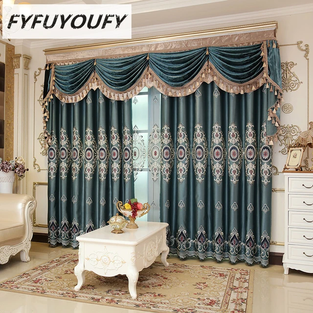 Vorhang Luxus Europa Stil Vorhänge Mit Volant Jacquard Für Vorhang Luxus Europa Stil Vorhänge Mit Volant Jacquard Für Wohnzimmer Moderne Fenster Schlafzimmer
