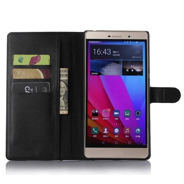 Luxury Wallet Flip PU Leather Case Cover For Huawei P8 Max Case Cell Phone Case Back Cover Skin With Card Holder Stand (4)
