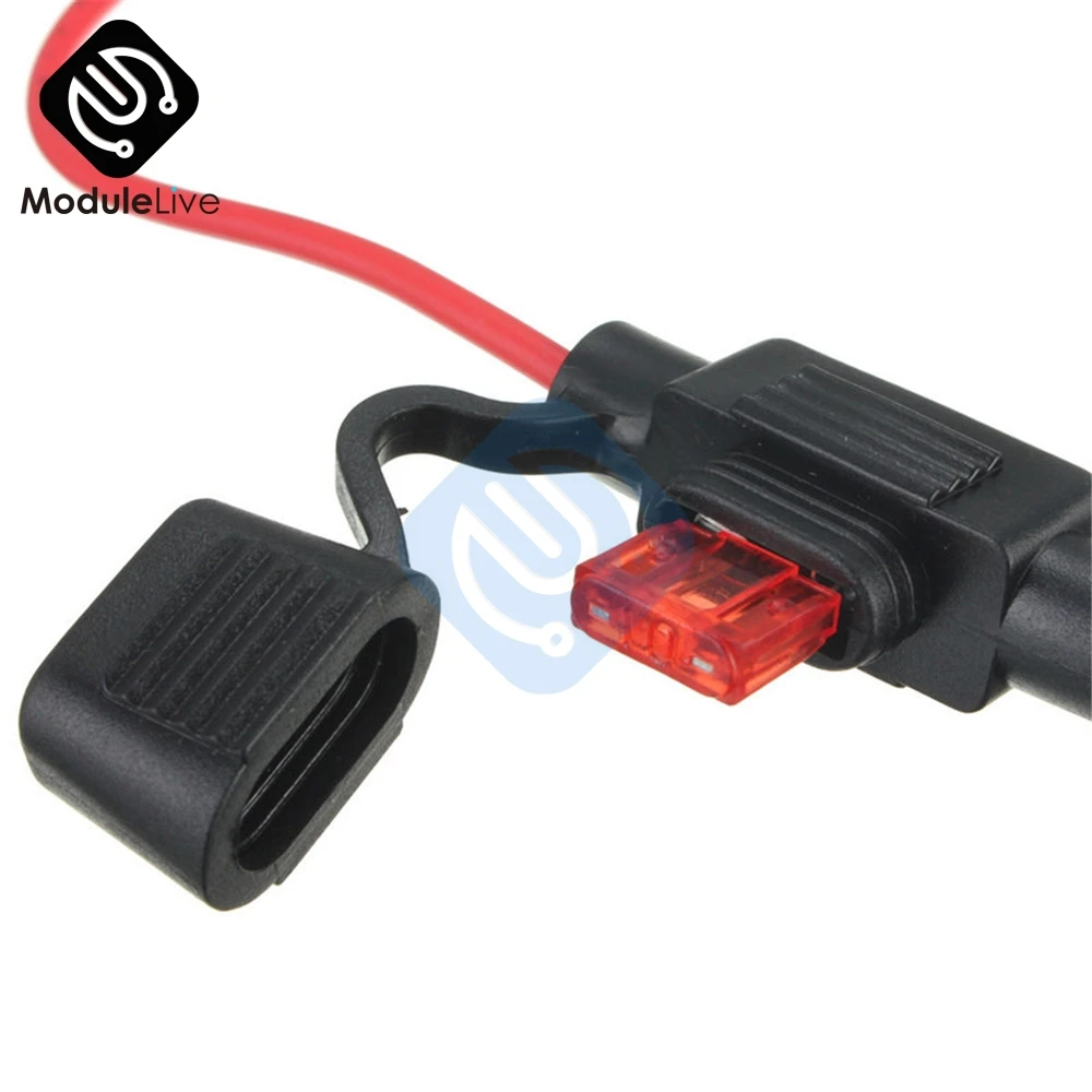 5 шт. водонепроницаемые держатели предохранителей на 10 А|in line fuse holder|in fuseblade blade |