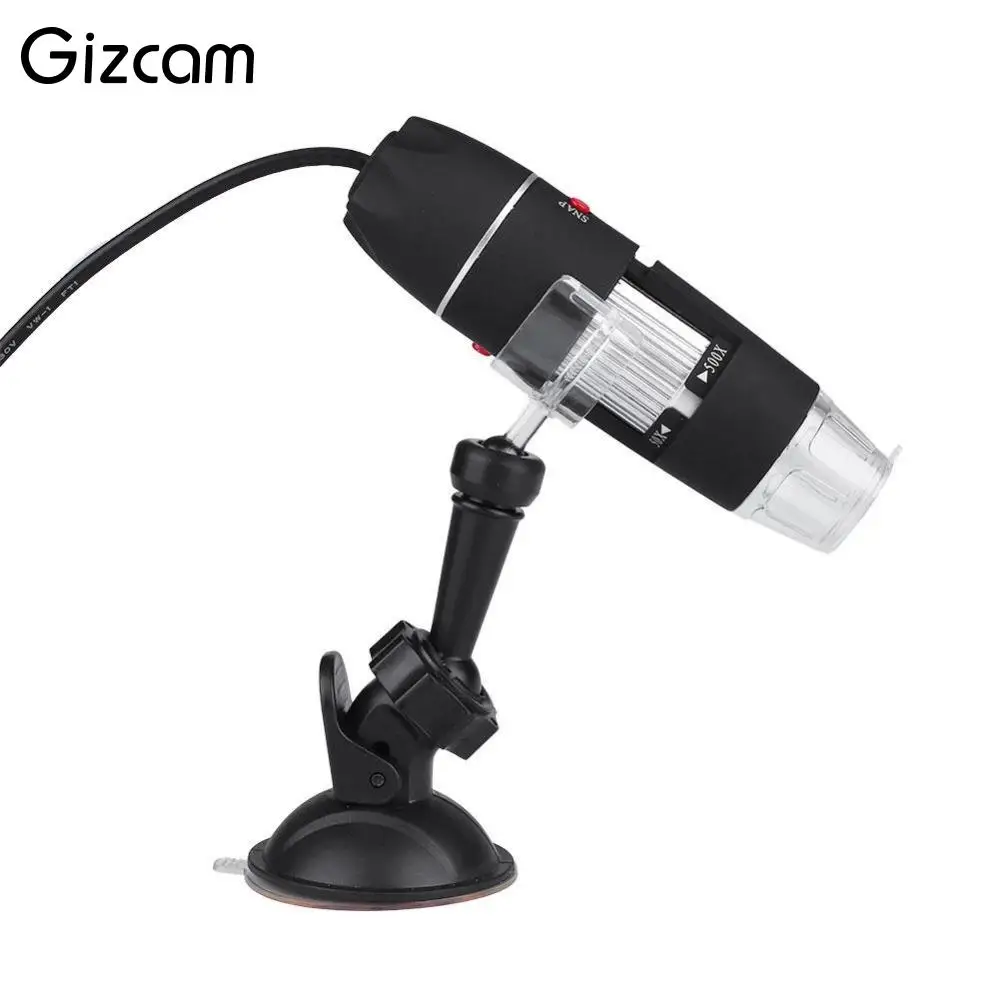 

Gizcam 50-500x 2.0 MP 8 LED USB Digital Microscope Endoscope Camera