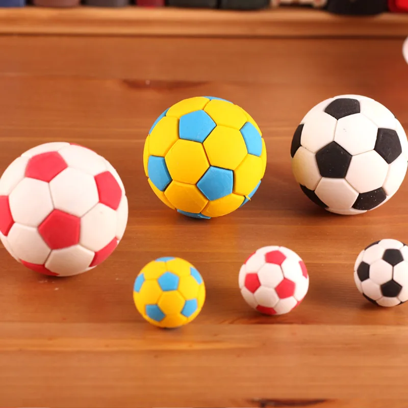 Free shipping Angel zimu stationery beautiful football rubber beautiful