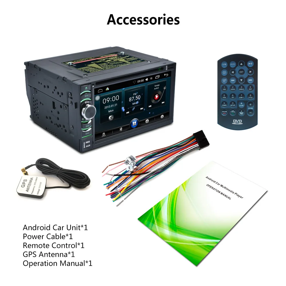 Best Universal 2 Din Car Radio Android Car DVD Player GPS Navigator 2din Stereo Auto Radio Cassette Recorder Support Rear View Camera 5