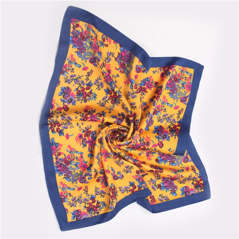 Neckerchief Square Scarf For Women Bandana 2019 Spring Polyester Floral Paisley Headband Female Hair Neck Scarf Handkerchief Neckerchief Square Scarf For Women Bandana 2019 Spring Polyester Floral Paisley Headband Female Hair Neck Scarf Handkerchief
