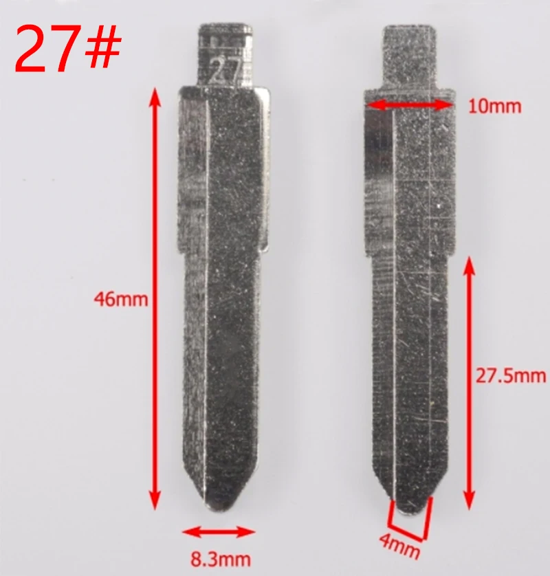 #02 #31B #15 #01 #27 Key Blade Car key embryo For Kia Toyota Right Left Blade Car Key Embryo No.15 replacing the key head