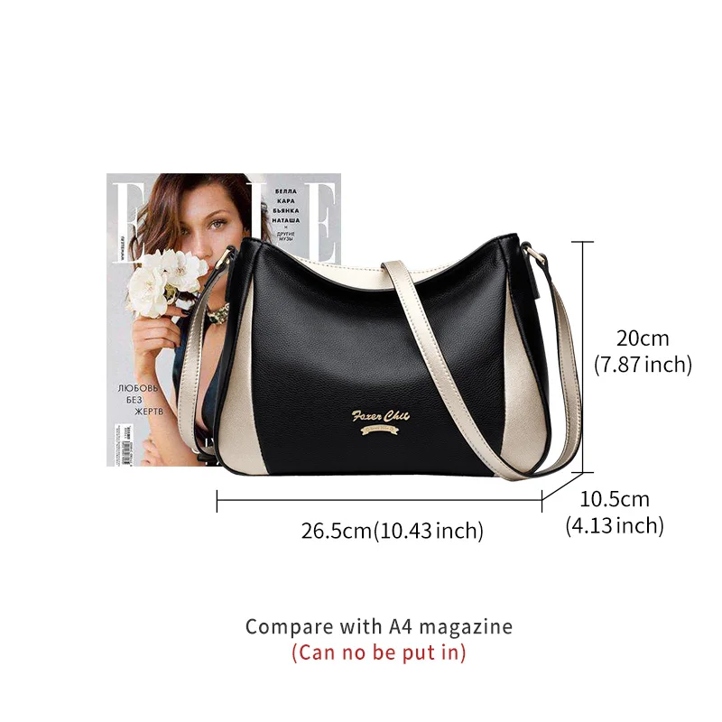  FOXER Brand Lady Shoulder Bag Soft Crossbody Bags Women's High Capacity Hobos Bag Purse Female Luxu - 32902611438