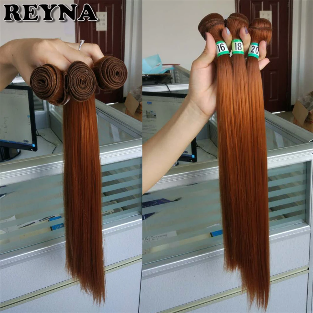 Kinky Reta Tecer Feixes de Cabelo Ombre