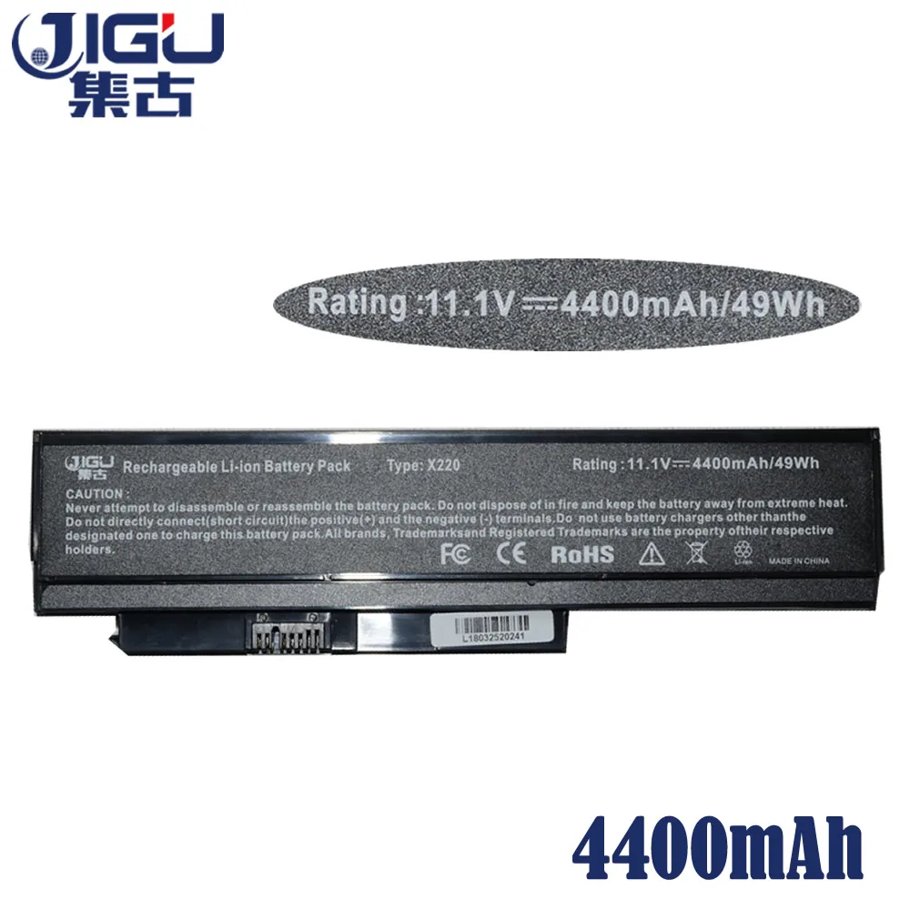 JIGU 4400 мАч 11,1 В Аккумулятор для ноутбука FRU 42T4865 42Y4864 42Y4874 42Y4874 42Y4868 для lenovo ThinkPad X220 X220i 6 ячеек