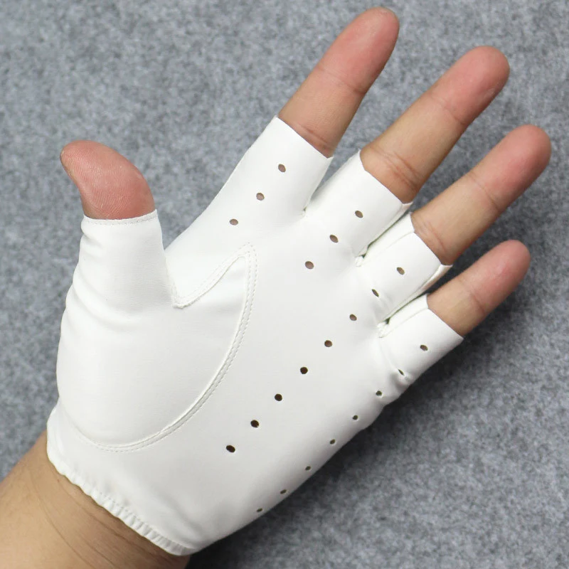 1 пара Женские черные перчатки для вождения из искусственной кожи Перчатки, варежки без пальцев для женщин косплей костюм вечерние G320