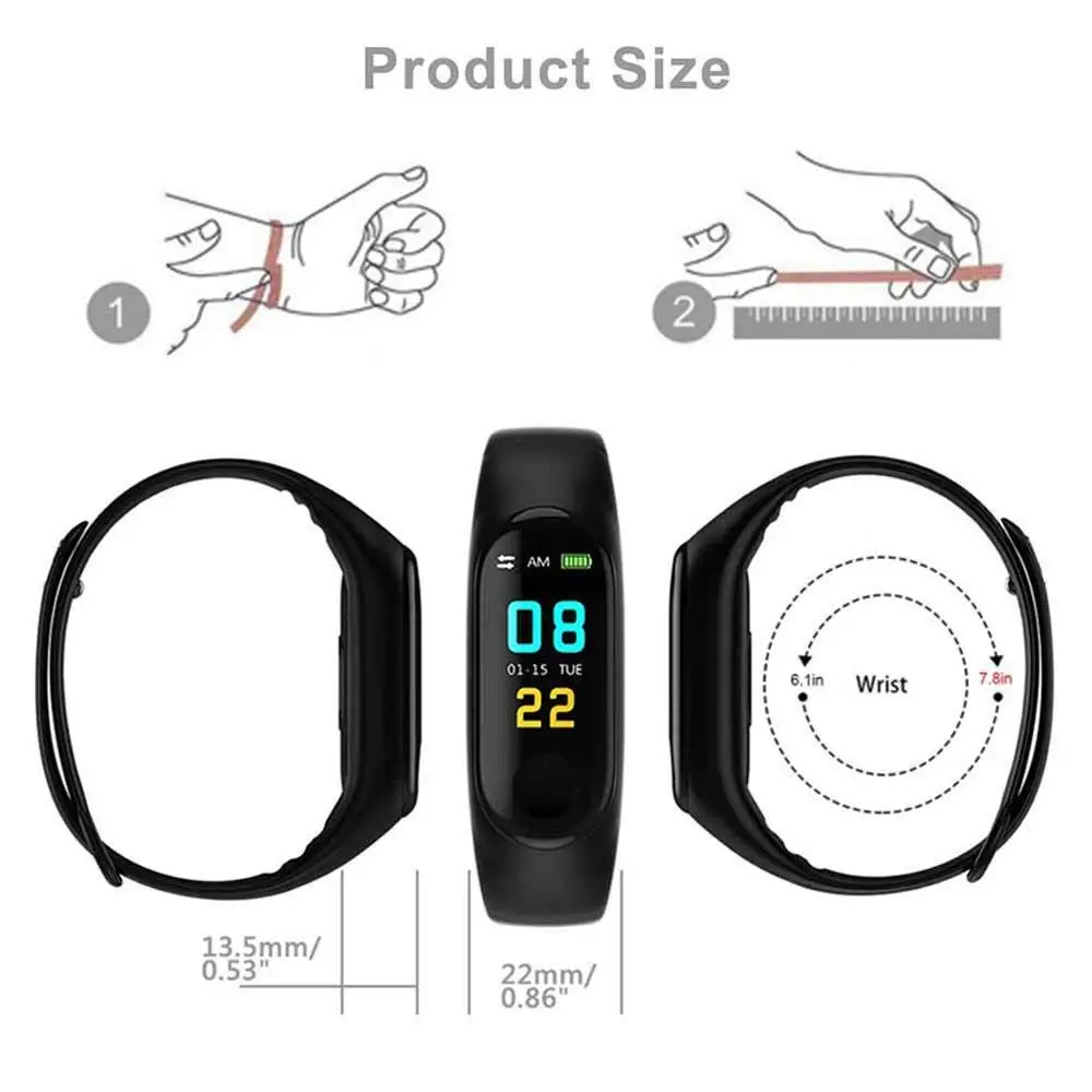 M3 Plus умный спортивный браслет водонепроницаемый смарт-браслет телефон Bluetooth монитор сердечного ритма фитнес-Смарт-часы для Android IOS