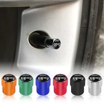 

4pcs Car styling OPC Emblem Wheel Rims Tire Valve Stem Caps For Opel Astra H G Corsa Insignia Antara Meriva Auto Accessories
