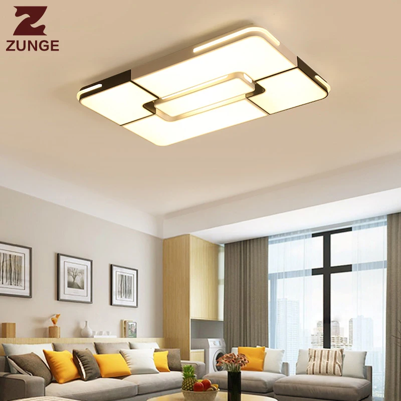 

ZUNGE LED ceiling lamp living room lamp rectangular P679 simple modern atmospheric dining room living room lamp bedroom lamp