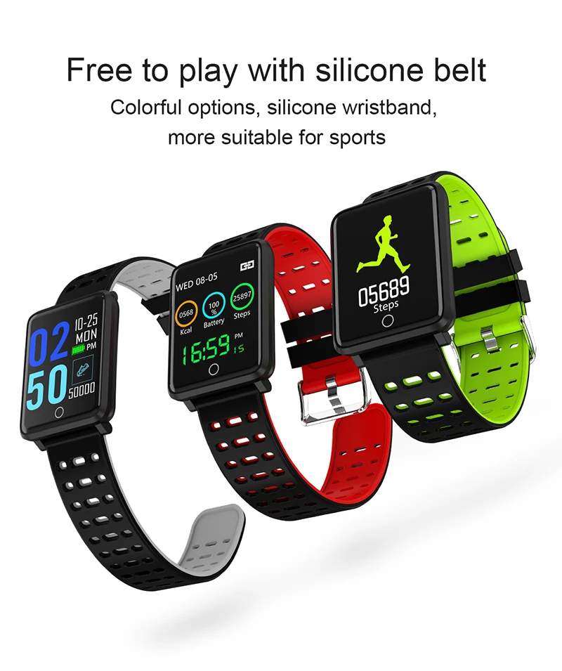 F3 цифровые умные часы новые умные наручные часы водонепроницаемые спортивные умные часы Heart Reat шагомер для iPhone Android мужские часы