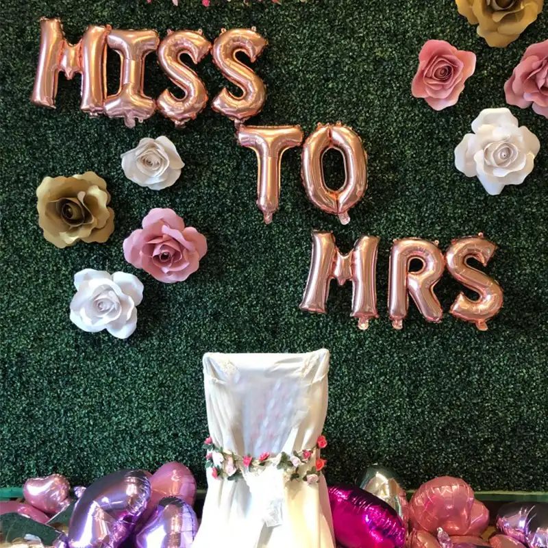 Chicinlife Miss To Mrs Banner Balloon Cake Topper Bachelorette Party Hen Night Bridal Shower Wedding Engagement Decor Supplies Party Diy Decorations Aliexpress