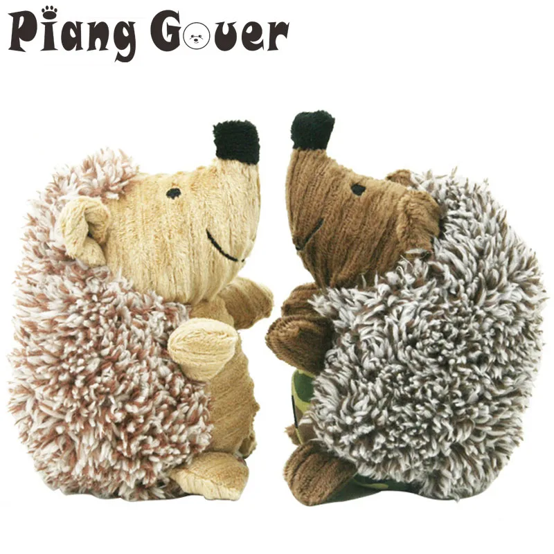 

Sheep Hedgehog Shape Dog Squeak Sound Toy Interactive Plush Dogs Toys For Pet Play Funny Training