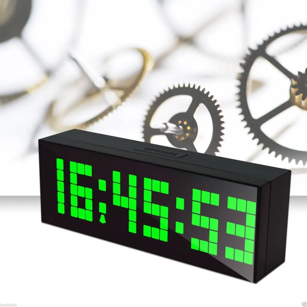 Big Jumbo Digital LED Walll Clock Large Display Wall Decoration Clock Multifunction Table Calendar  - 32534575196