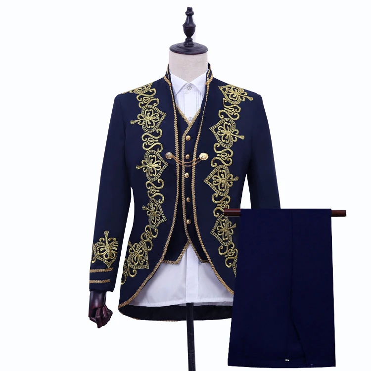 

Mens Clothing Coat Pant Blazer Men Slim European Fit Dress Joggers Blazers Suits Set Street wear Stage Costumes For Singers Mens