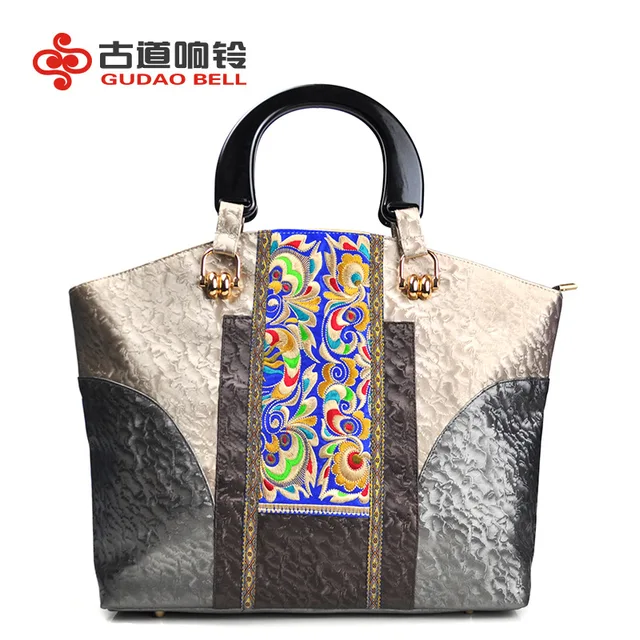 Women Pu Flower Messenger Handbags National Designer Bag S Women Pu Flower Messenger Handbags National Designer Bag S Embroidery Square Package Fashion