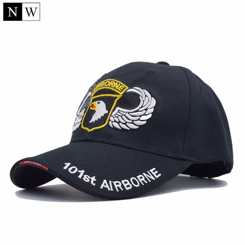 [NORTHWOOD] High Quality 101st Airborne Division Baseball Cap Men US Army Cap Dad Cap AIR FOREC Sport Tactical Cap Bone Snapback