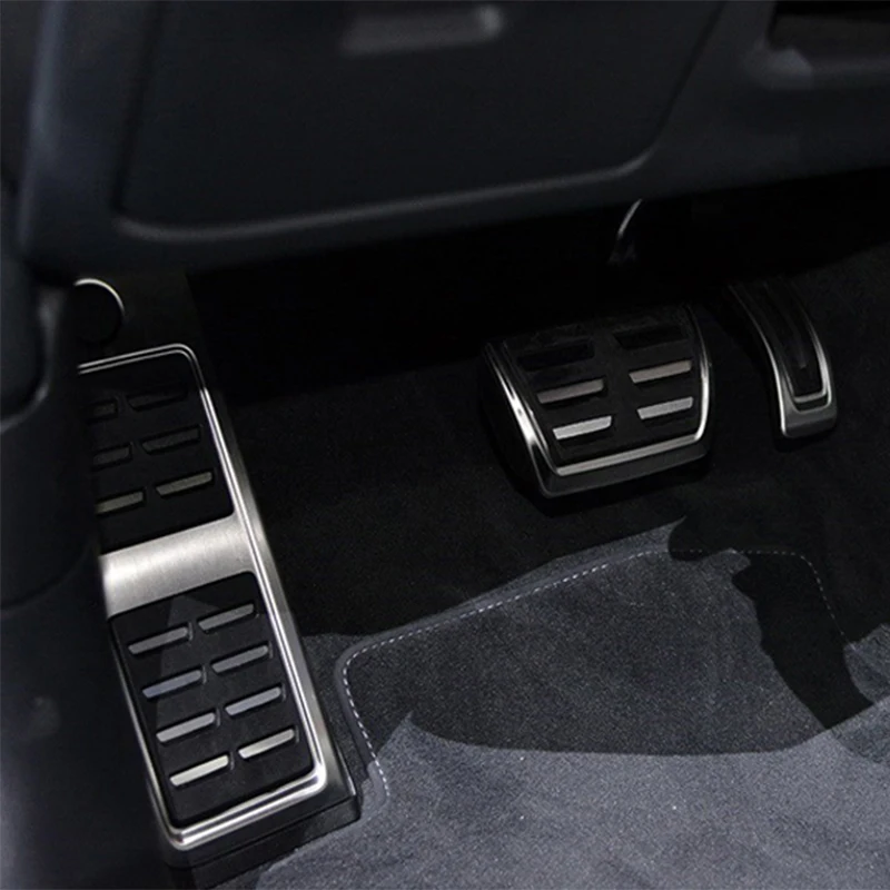 Для Audi A4 B9 A5 F5 18 в Sedan Avant Спорт Автоматическая нержавеющая сталь топливная Тормозная Подножка педаль