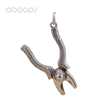 

Vintage Solid 925 Sterling Silver Pliers Shaped Necklace Pendant for Men Women Free Shipping