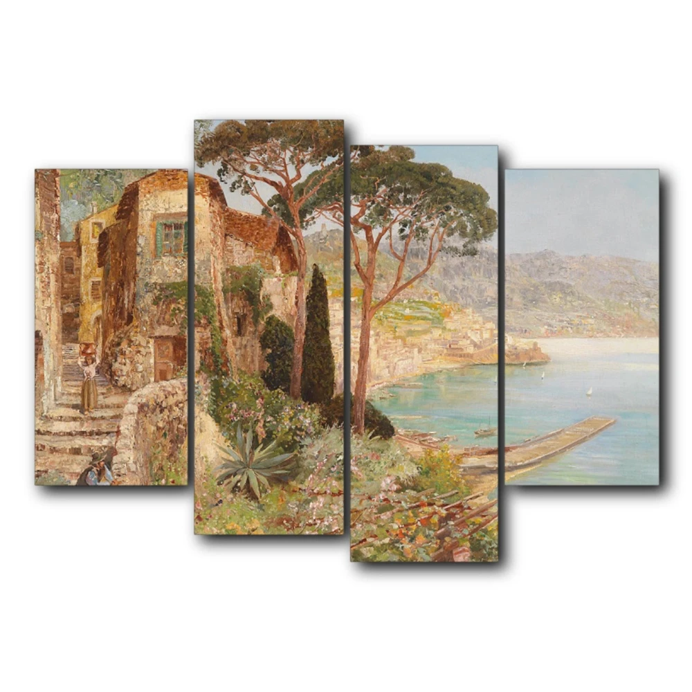 

Mountain Trees Art Outside Posters and Prints Art Wall Pictures for Living Room Canvas Painting for Wall Home Decoration Artwork