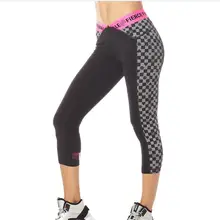 FIT Веселые женские трикотажные хлопковые брюки Бег одежда Штаны Леггинсы Капри Тонкий Капри Леггинсы P798