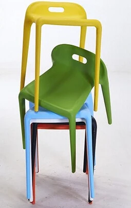 Household eat chair. Contracted plastic chairs reception chair stool. Dining room chair