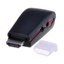 HDMI to VGA with Audio Cable HDMI to VGA Adapter Male To Female 1080p HDMI to VGA Converter For PC/TV/Xbox 360 PS3