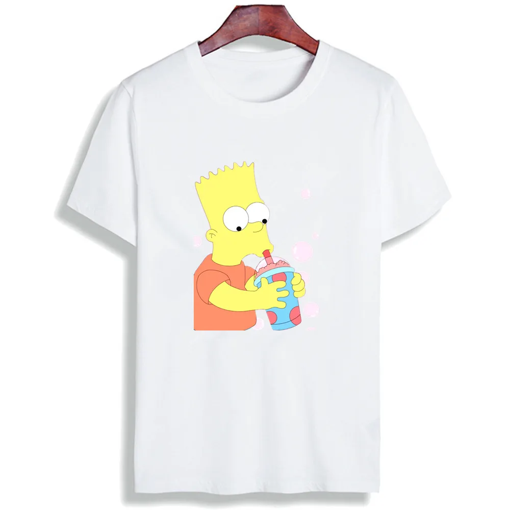 Модная футболка с коротким рукавом, Симпсон, забавная жизнь, ТВ-шоу, хлопок, топы, футболки, повседневная футболка с круглым вырезом, унисекс, футболка